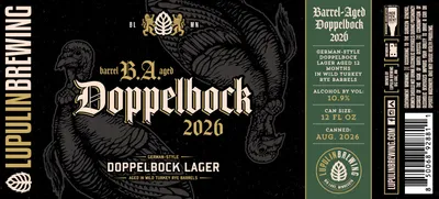Barrel B.A. Aged Doppelbock 2026 label