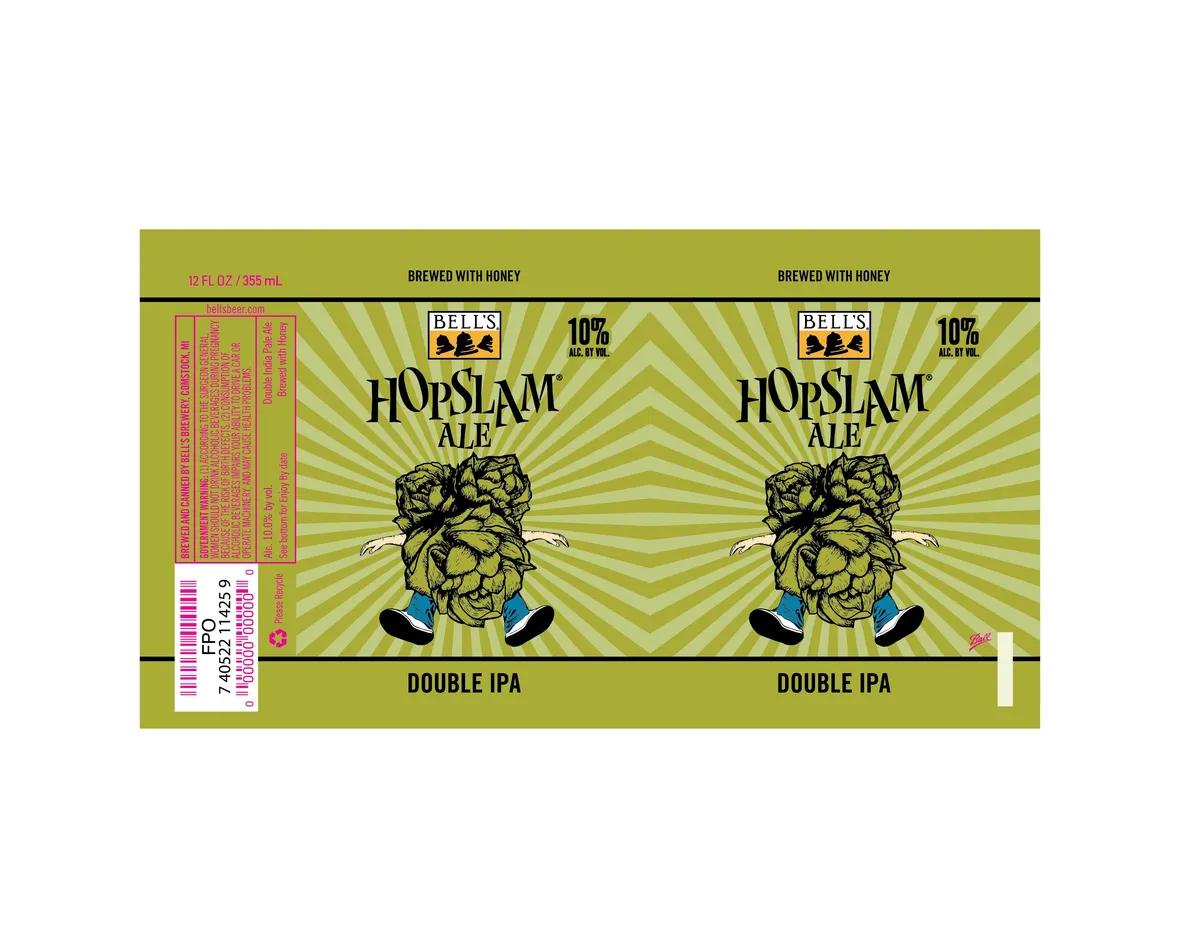 Hopslam Ale label art — BELL'S