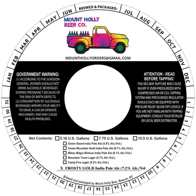 Frosty Gold label