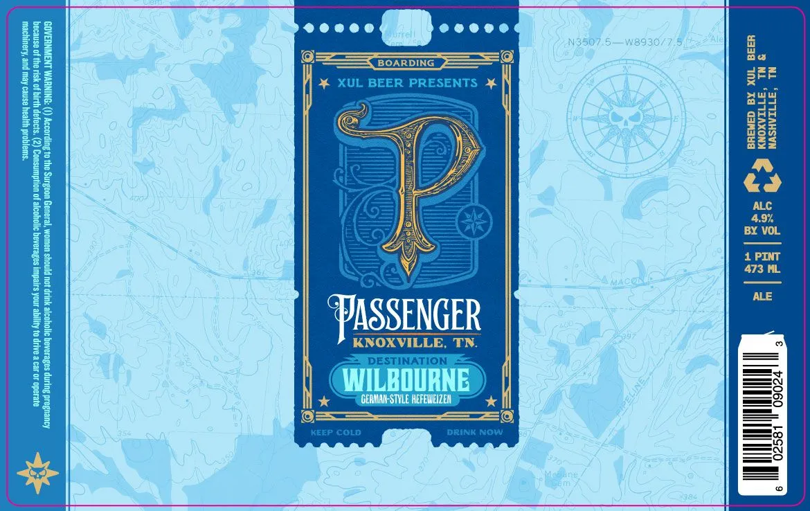 Passenger: Wilbourne — full label as filed with TTB