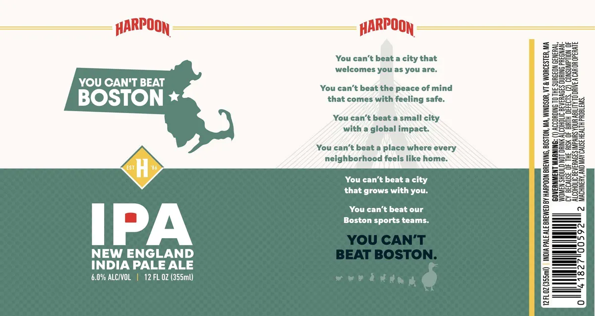 You Can't Beat Boston — full label as filed with TTB