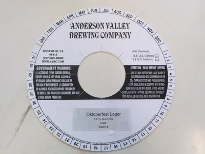 Oktoberfest Lager label