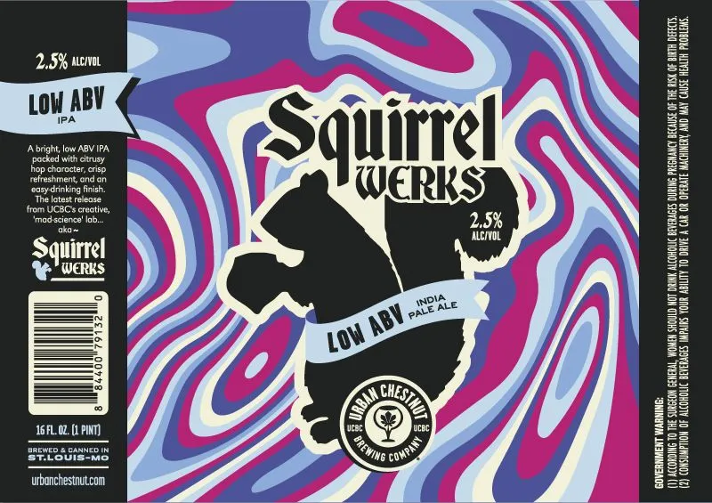 Squirrel Werks Low ABV IPA label