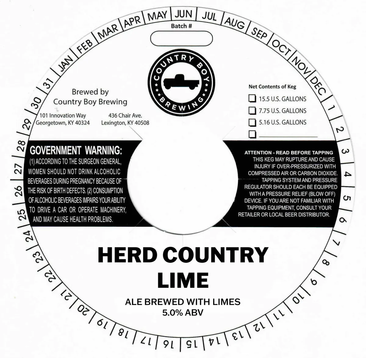 Herd Country Lime label art — COUNTRY BOY BREWING