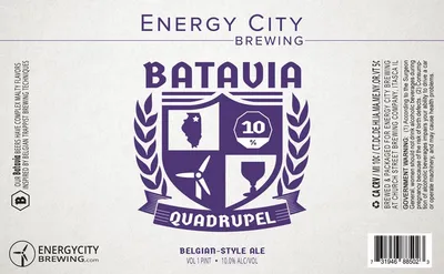 Batavia Quadrupel label