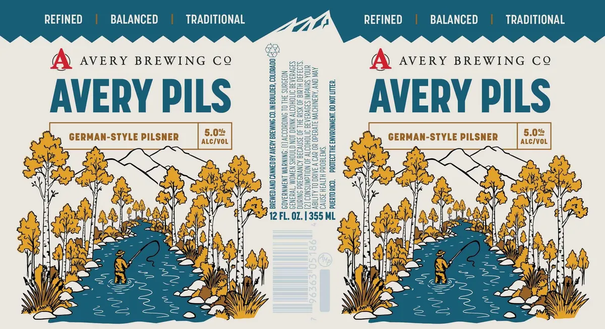 Avery Pils — full label as filed with TTB