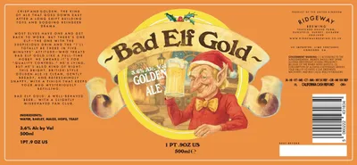 Bad Elf Gold label