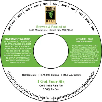 I Got Your Six label