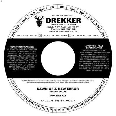 Dawn of a New Error label