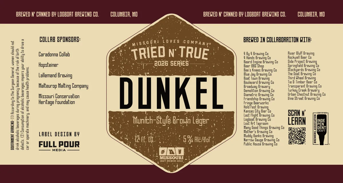 Tried N' True Dunkel — full label as filed with TTB