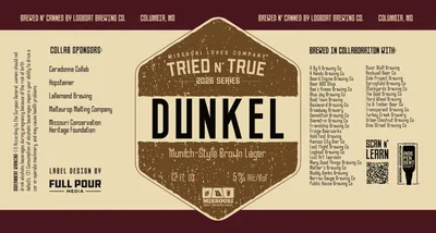Tried N' True Dunkel label