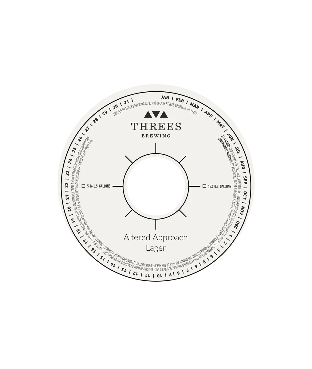 Altered Approach Lager — full label as filed with TTB