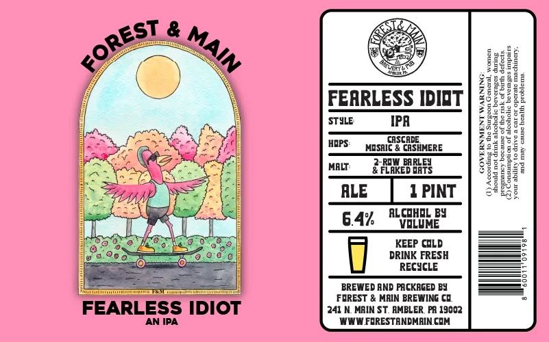 Fearless Idiot — full label as filed with TTB