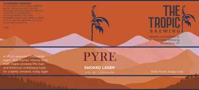 Pyre Smoked Lager label