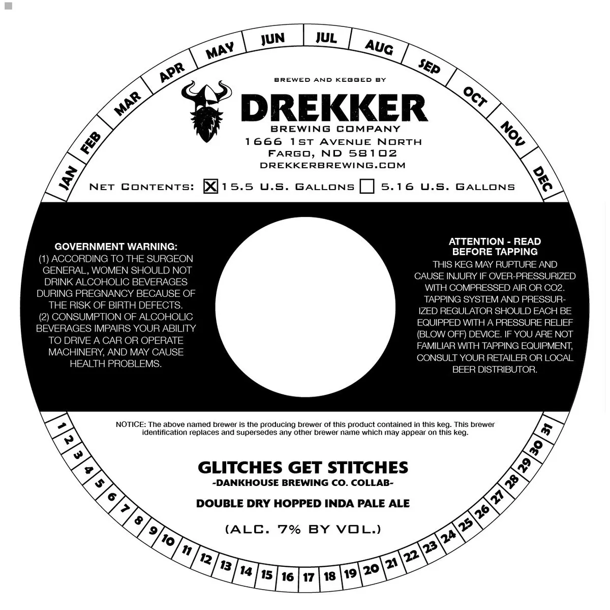 Glitches Get Stitches — full label as filed with TTB