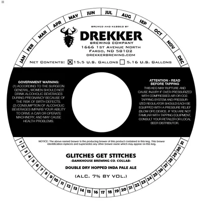 Glitches Get Stitches label