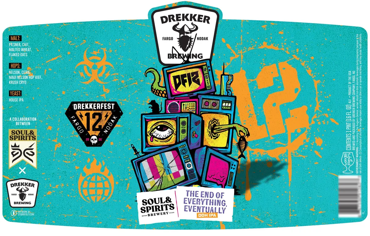 The End of Everything Eventually label art — DREKKER BREWING COMPANY