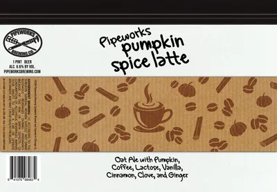 Pumpkin Spice Latte label