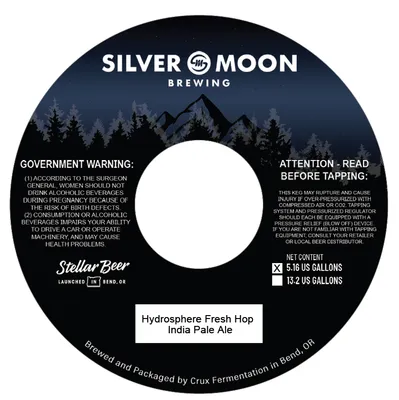 Hydrosphere Fresh Hop India Pale Ale label