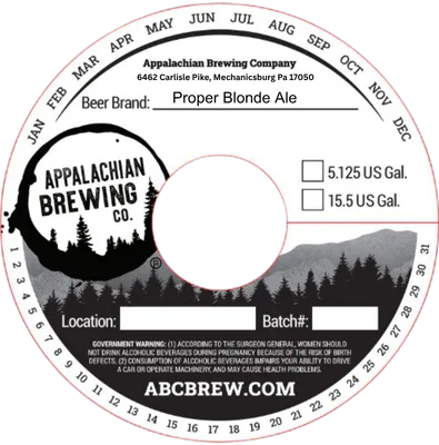 Proper Blonde Ale label