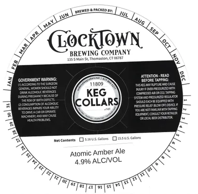 Atomic Amber Ale label