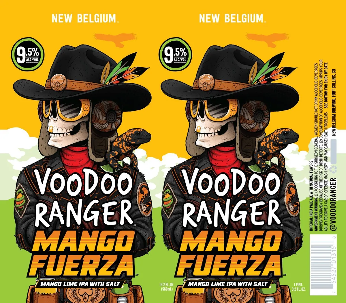 Voodoo Ranger Mango Fuerza label