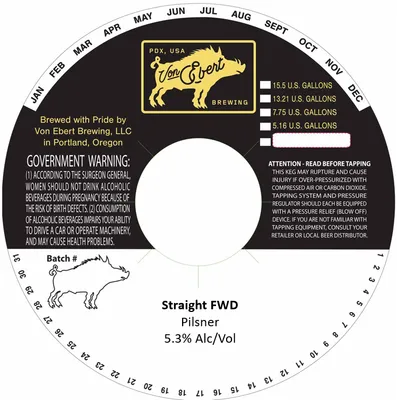 Straight FWD label
