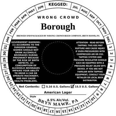 Borough label