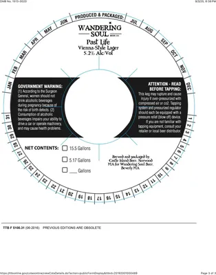 Past Life label