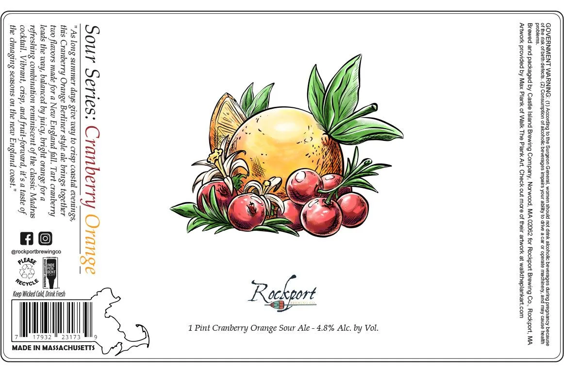 Sour Series: Cranberry Orange — full label as filed with TTB
