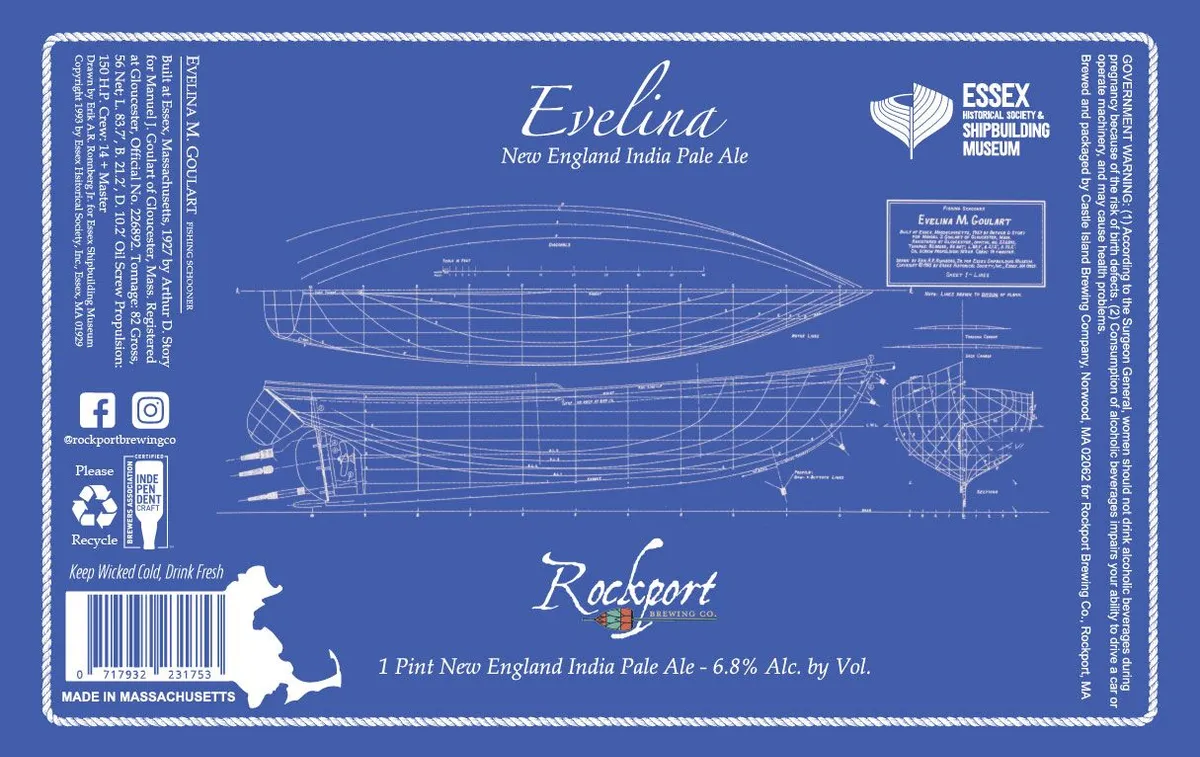 Evelina — full label as filed with TTB