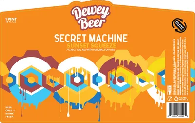 Secret Machine Sunset Squeeze label