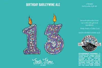 Birthday Barleywine Ale label