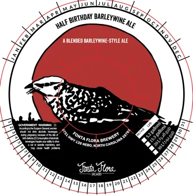 Half Birthday Barleywine Ale label