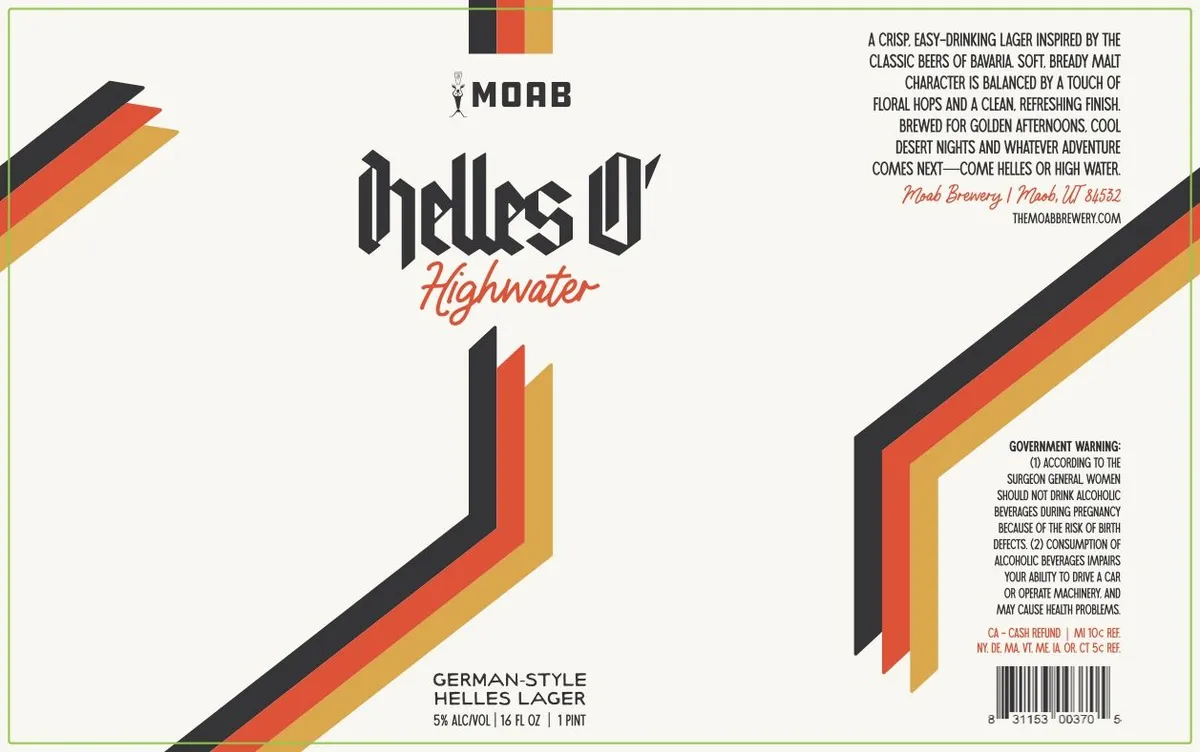 Helles O' Highwater label