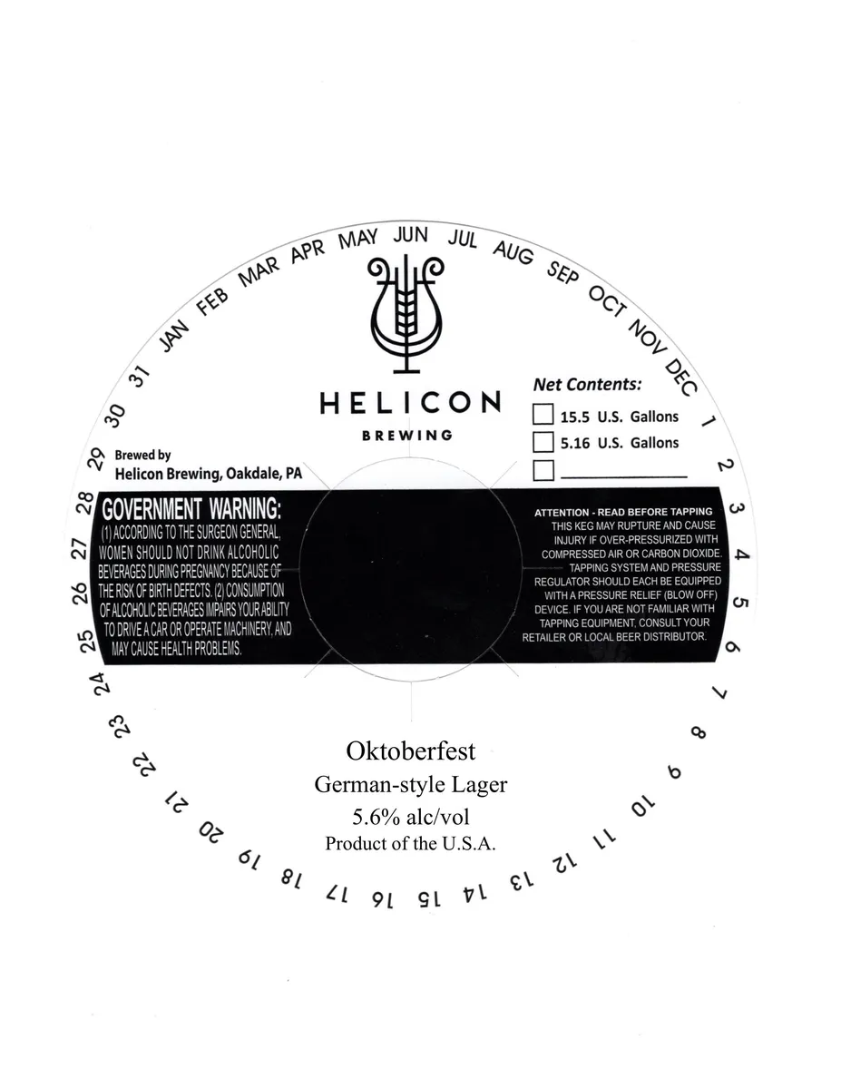Oktoberfest — full label as filed with TTB