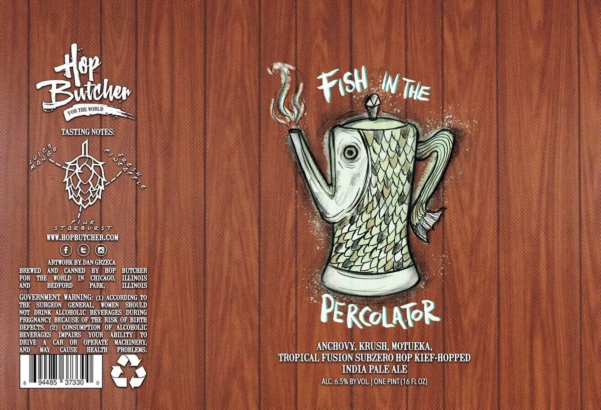 Fish In The Percolator — full label as filed with TTB
