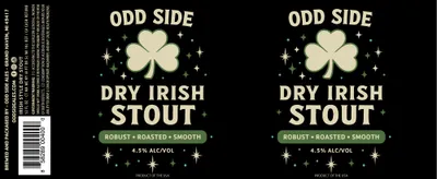 Dry Irish Stout label