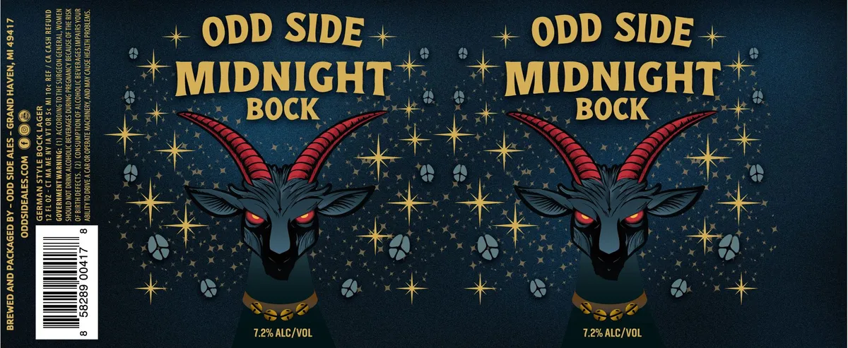 Midnight Bock — full label as filed with TTB