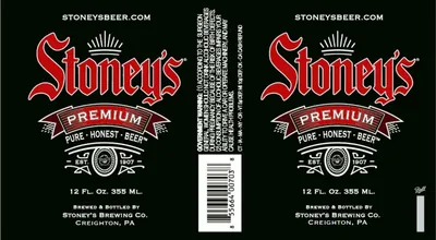 Stoney's Premium label
