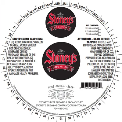Stoney's Premium label