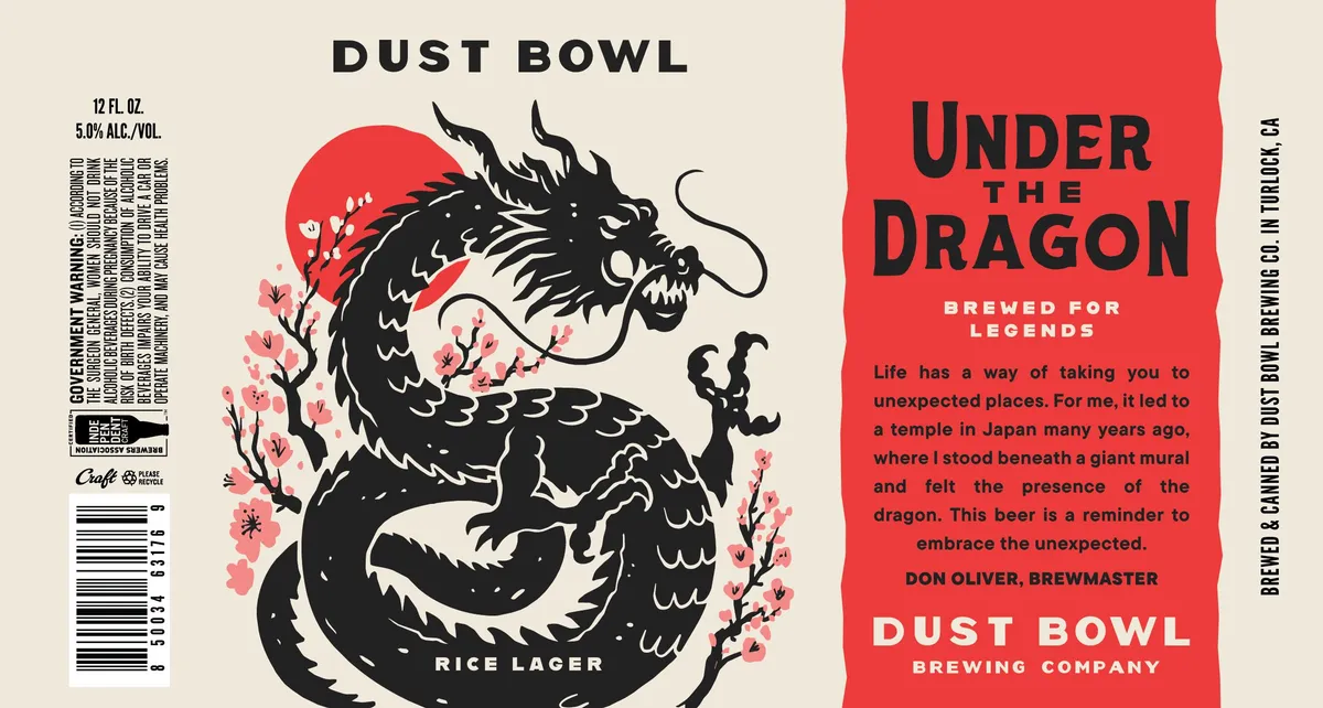 Under the Dragon — full label as filed with TTB