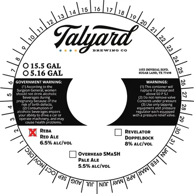 Reba Red Ale label