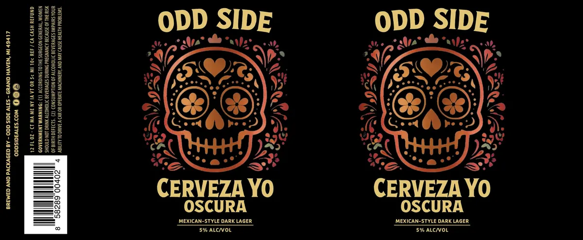 Cerveza Yo Oscura — full label as filed with TTB