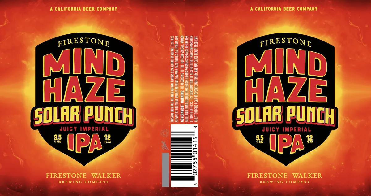 Mind Haze Solar Punch — full label as filed with TTB