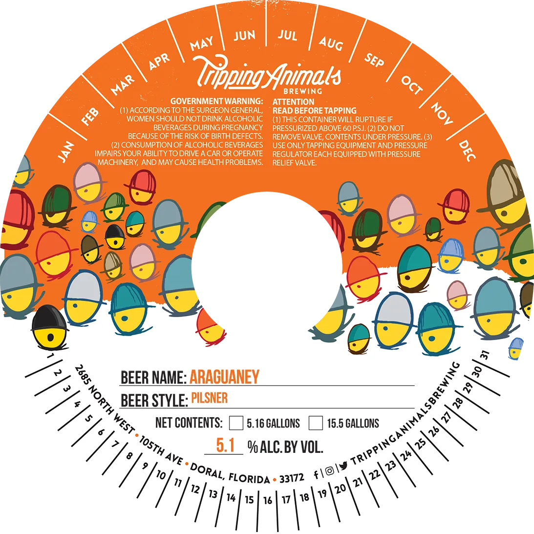 Araguaney — full label as filed with TTB