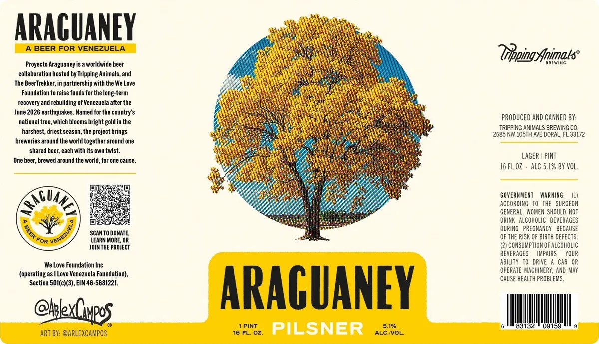 Araguaney — full label as filed with TTB