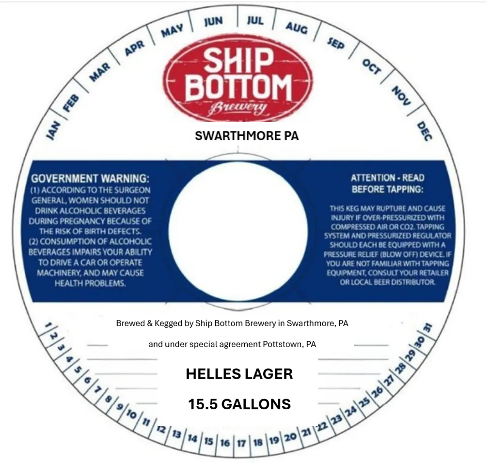 Helles Lager — full label as filed with TTB