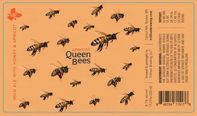 Apricot Queen Bees label