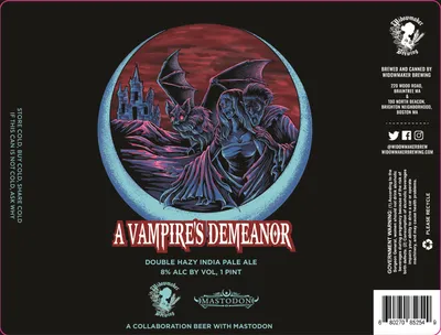 A Vampire's Demeanor label